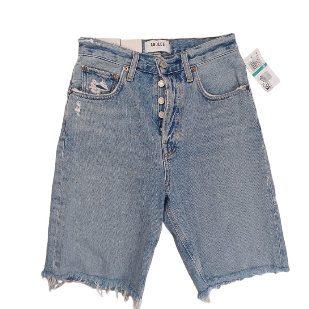 AGOLDE 90s PINCH WAIST SHORT SZ 25 MEDIUM RINSE NWT